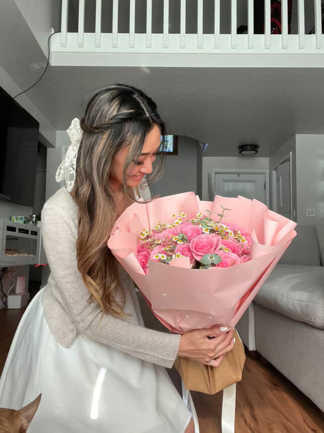 25 Pink Roses