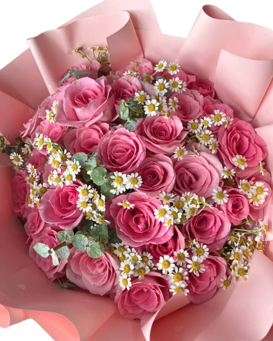 25 Pink Roses