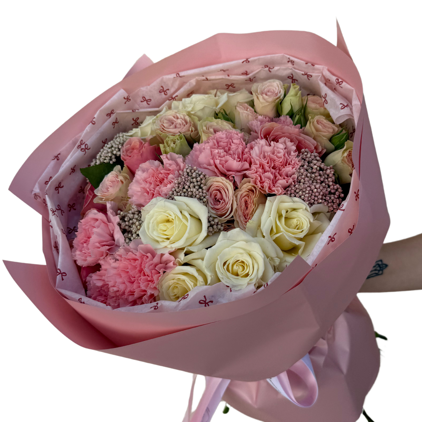 Carnations and Rose Mix