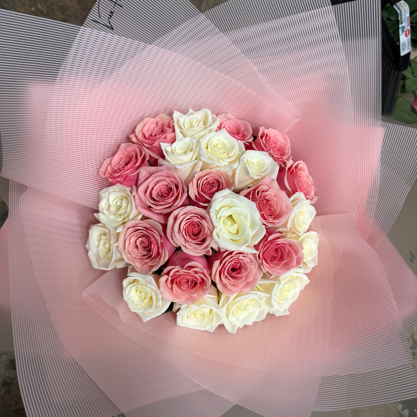 Purple and White Roses