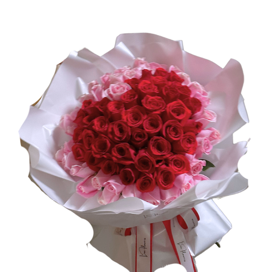 Heart Shaped Rose Bouquet