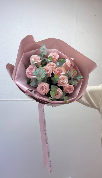 Dozen Pink Roses